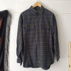 Timberland Men’s midweight plaid flannel shirt